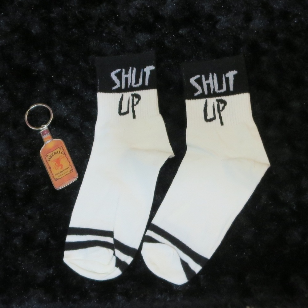NWT Unisex Shut Up Mid Ankle Socks